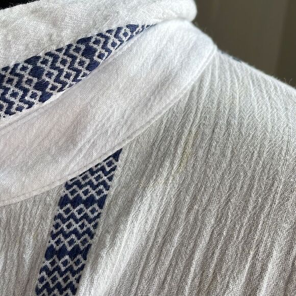 NWT cotton button down long sleeve shirt size M - Picture 5 of 9